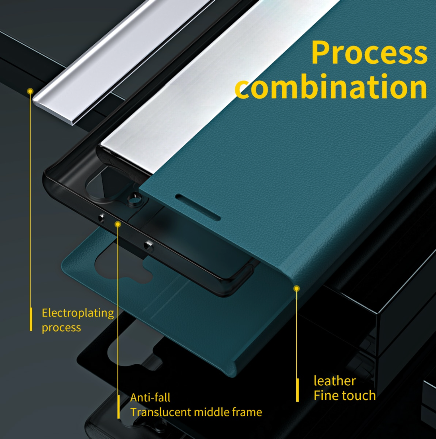 Process Combination Redmi Note 10T 5G Flip Leather Case