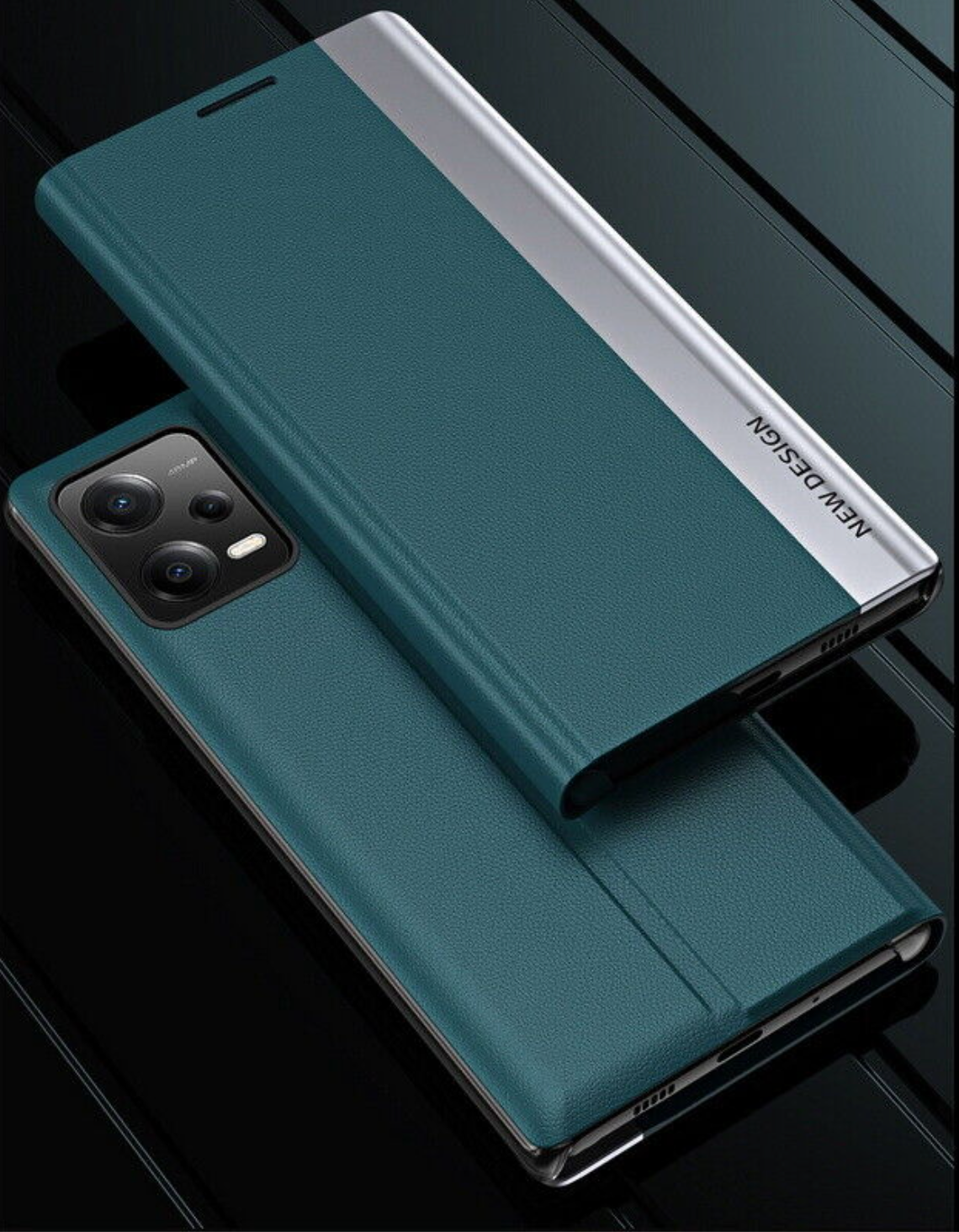 Redmi Note 12 Pro+ 5G Flip Leather Case Blue