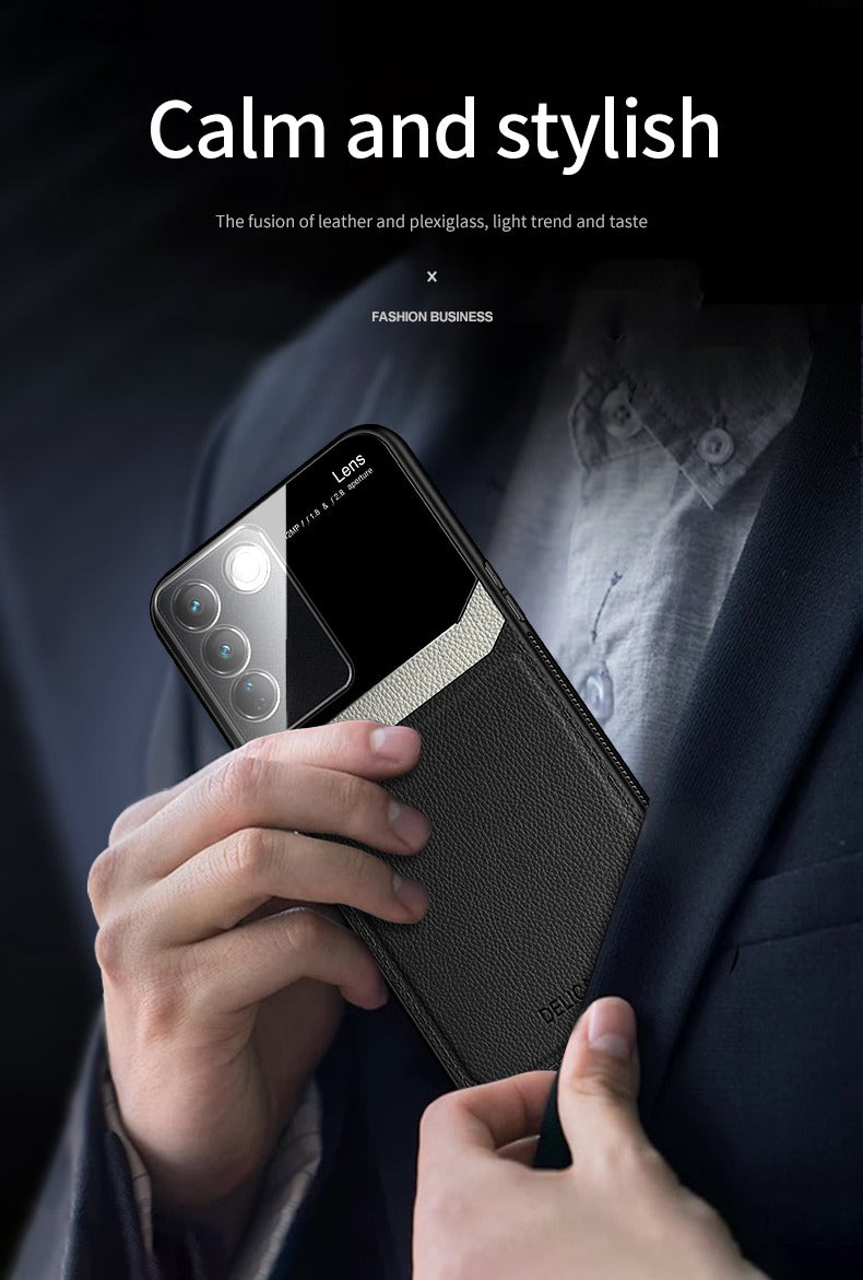 Vivo V27 5G Premium Leather Lens Protective and stylish Case
