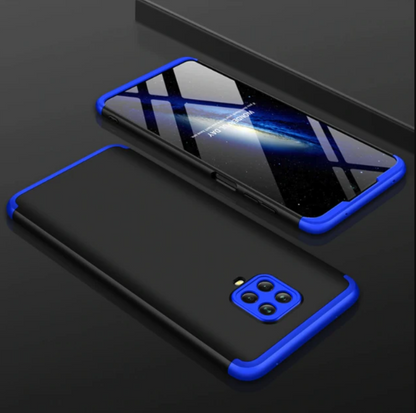 Redmi Note 9 Pro Max 5G Ultimate 360° Shockproof Complete Protection Matte Back Cover blue